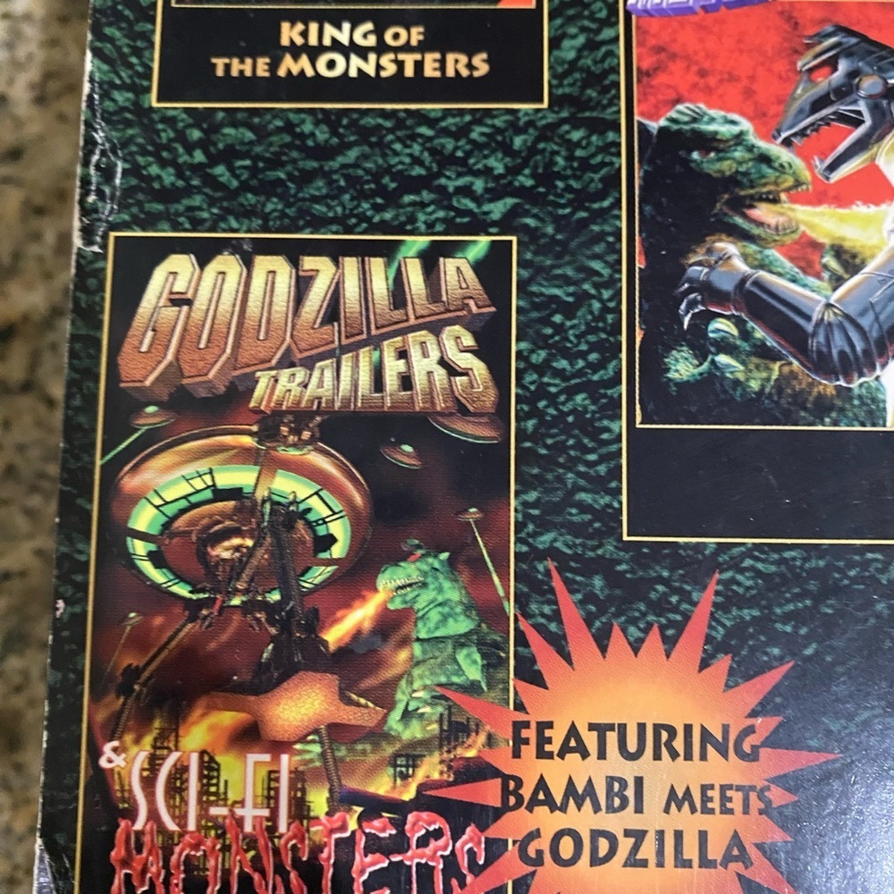 3 VTG Godzilla VHS King of Monsters 1956 Terror of Megagodzilla SciFi Monsters - Picture 7 of 16